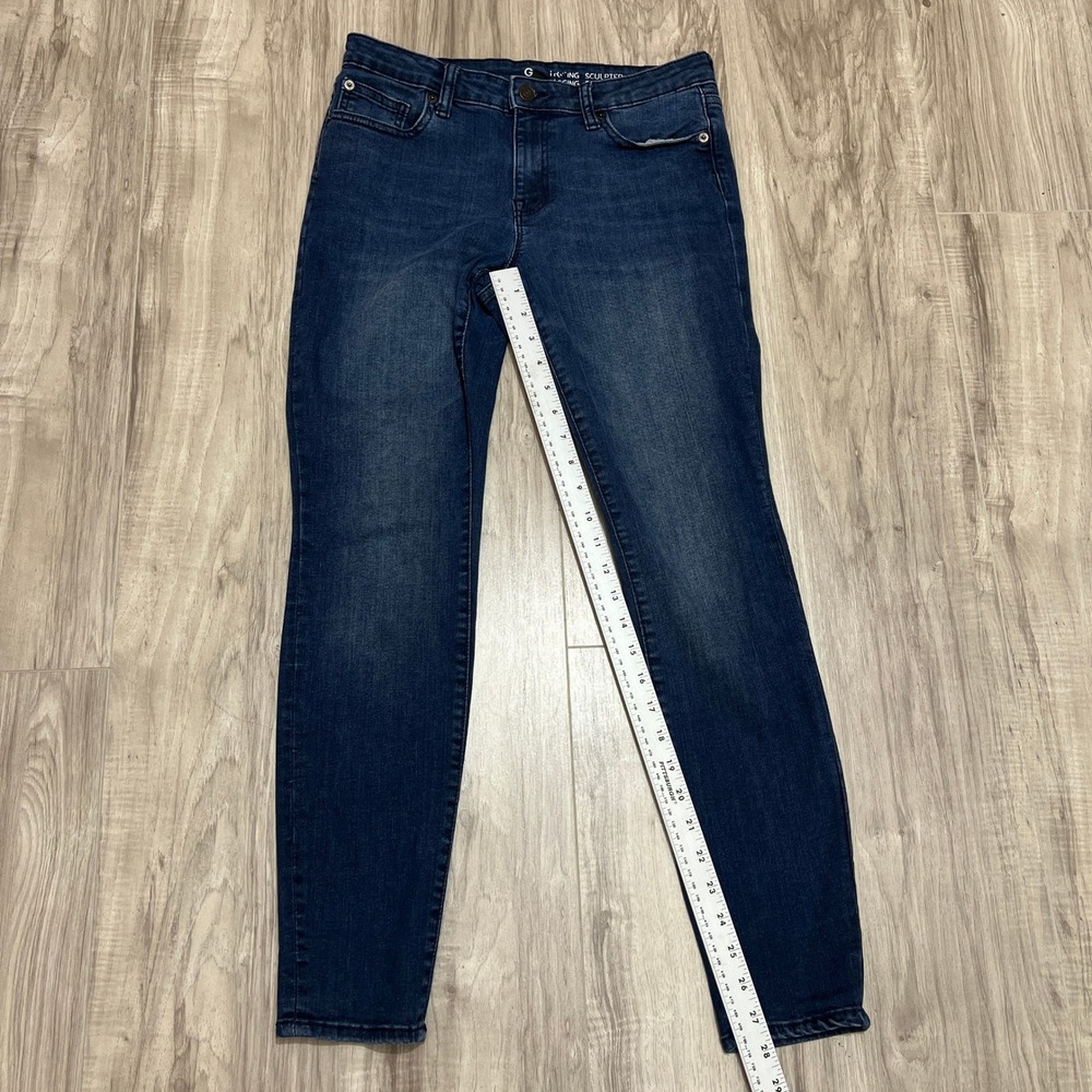 GAP Sculpted Legging Jeans Womens Size 6 Blue Skinny Stretch Denim - Picture 6 of 12